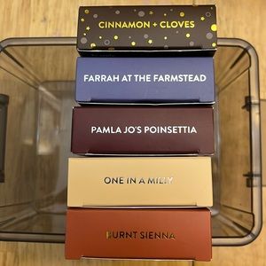 Set of 5 - Medium Length Red Aspen Nails